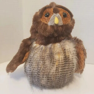 Ganz-Cheektowaga Barred Brown Webkins Stuffed,Plush Toy Owl.